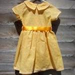 Baby Girls Orange Cotton Floral Dress And..
