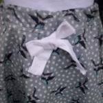 Girls Swallow Print Twirly Full Skirt